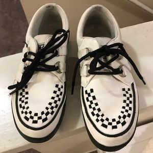 T.U.K White and Black Creepers